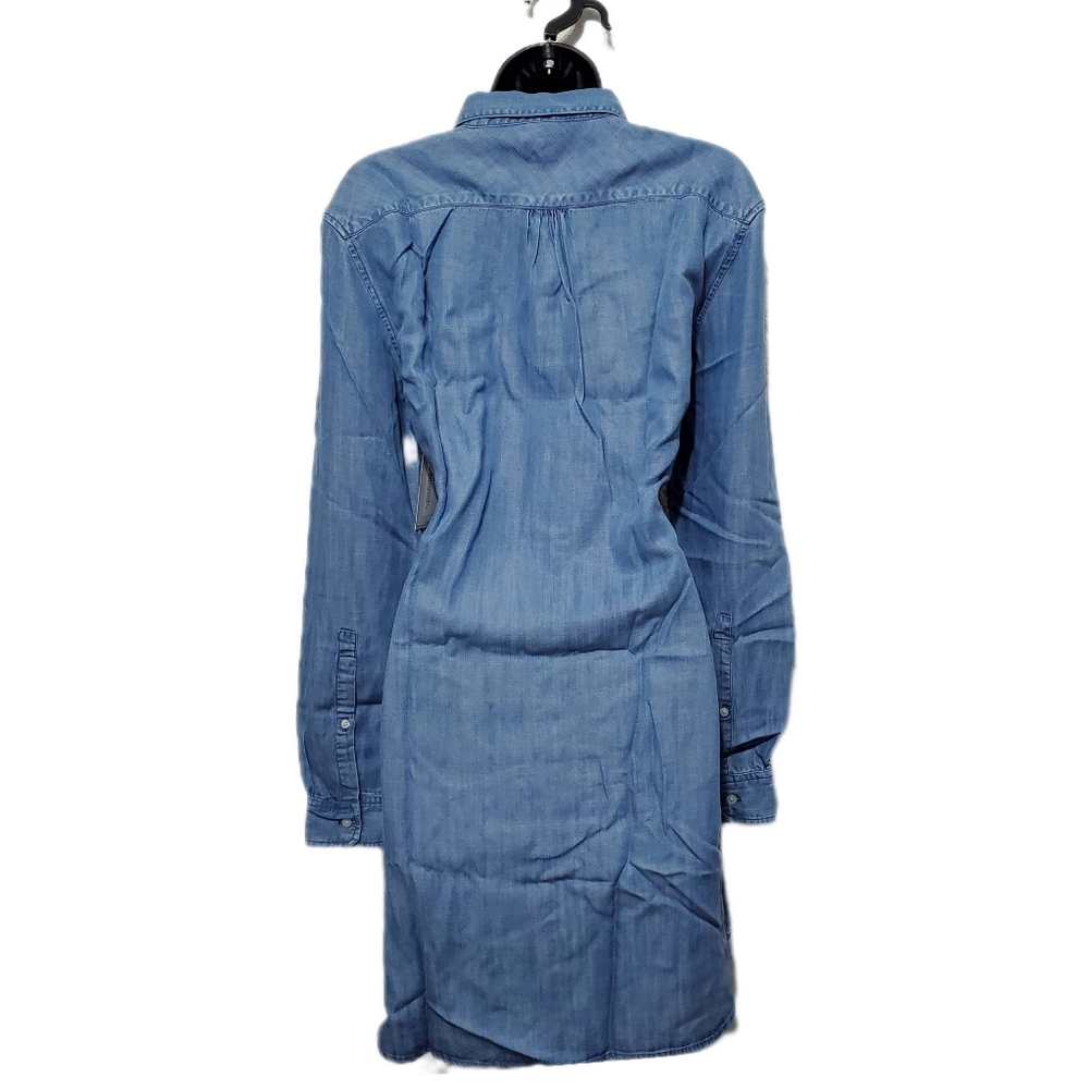 UNTUCKit Women's 100% Tencel Maraska Chambray Long Sleeve Shirt Dress Size 8 - Picture 6 of 11